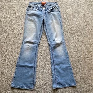 Vintage authentic Y2K flare jeans size 3 light wash